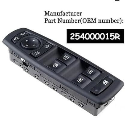 Ηλεκτρικός διακόπτης παραθύρου 254000015R για Renault Megane Laguna 2008-2016