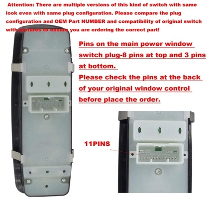 68086693AD Power Window Master Switch για το 2011-2014 Jeep Grand Cherokee Dodge Durango