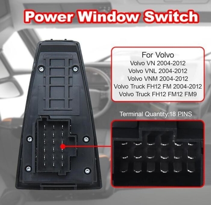Ο διακόπτης παραθύρου για φορτηγό VOLVO VNL 20953592 20455317 20452017 21354601 21277587 20568857